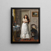 At her toilette - Victor Gabriel Gilbert — framed artwork on a wall