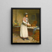 La vendedora de ostras - Victor Gabriel Gilbert — cuadro enmarcado en la pared
