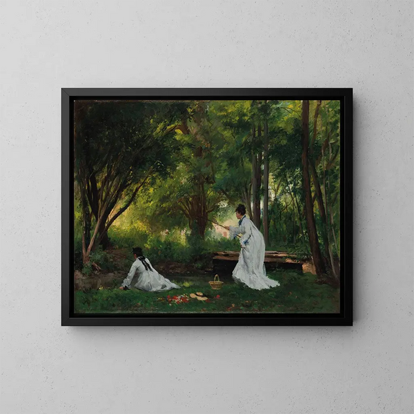 La Pêche - Victor Gabriel Gilbert — cuadro enmarcado en la pared