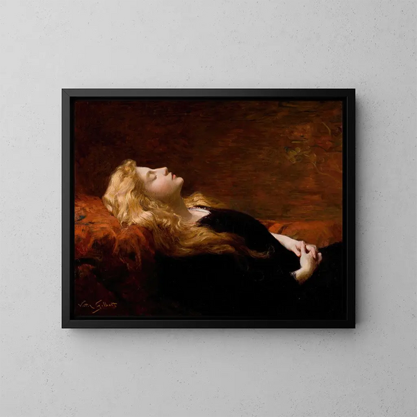 El Repos - Victor Gabriel Gilbert — cuadro enmarcado en la pared