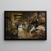 The Paris Market - Victor Gabriel Gilbert — framed artwork on a wall