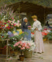 Flower Market Painting of the Madeleine L'embarras du choix - Victor Gabriel Gilbert — artwork view