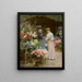 Flower Market Painting of the Madeleine L'embarras du choix - Victor Gabriel Gilbert — framed artwork on a wall
