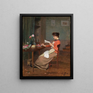 Victor Gabriel Gilbert - Reading the News.webp