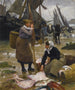 L'arrivée des bateaux de pêche - Victor Gabriel Gilbert — artwork view