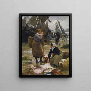Victor Gabriel Gilbert - The Arrival of the Fishing Boats.webp
