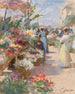 El mercado de las flores - Victor Gabriel Gilbert — vista de la obra