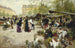 The Lower Market Paris - Victor Gabriel Gilbert — artwork view