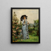 elegante a la rosa - Victor Gabriel Gilbert — cuadro enmarcado en la pared