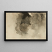 Untitled Painting, Nudes and Sun, Piece Impression, Black Sun - Victor Hugo — framed artwork on a wall