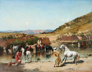 Victor Huguet - At the Wadi.webp