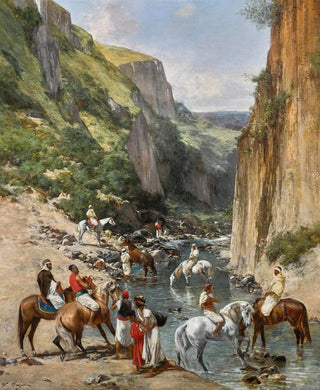 Victor Huguet - Riders In A Ravine.webp
