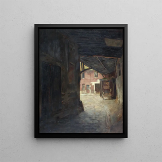 Victor Marec - Le porche de lauberge du Chevalblanc rue Mazet.webp
