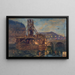 Les travaux du métropolitain au pont Saint-Michel - Victor Marec — framed artwork on a wall
