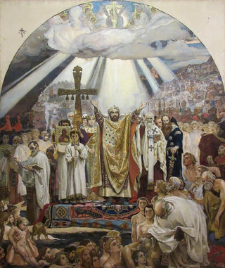 Victor Mikhailovich Vasnetsov - Baptism of Russia.webp