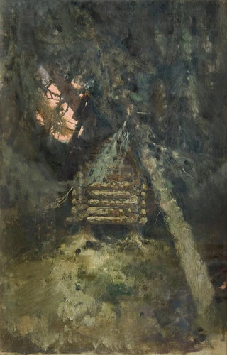Victor Mikhailovich Vasnetsov - Paysage Cabane sur des pattes de poule.webp