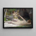 Nymphe des bois et un jeune Bacchus - Victor Schivert — cuadro enmarcado en la pared