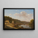 Vista del Sena y de las colinas de Suresnes - Victor de Grailly — cuadro enmarcado en la pared