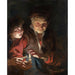 Reproducción del cuadro la Vieja mujer y niño con velas - Peter Paul Rubens