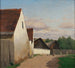 Viejas casas en Gaudenzdorf - Ferdinand Brunner — vista de la obra
