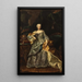 Marie-Thérèse as Queen of Hungary - Viennese painter — framed artwork on a wall