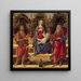 Virgen con el Niño y los dos santos Juan - Sandro Botticelli — cuadro enmarcado en la pared