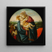 Virgin and Child with Saint John the Baptist - Sandro Botticelli — framed artwork on a wall