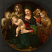 Reproducción del cuadro la Virgen y el Niño con el joven San Juan Bautista, Santa Cecilia y ángeles - Piero di Cosimo