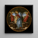 Virgen y niño con dos ángeles - Sandro Botticelli — presentación mural de la obra