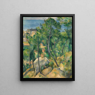 Reproduction tableau | Vue de la mer L'Estaque de Paul Cézanne | Poster - Toile - Aluminium