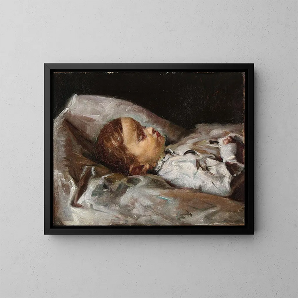 L'enfant mort - Viggo Johansen — cuadro enmarcado en la pared