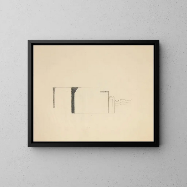 Dibujos originales 01 - Viking Eggeling — cuadro enmarcado en la pared