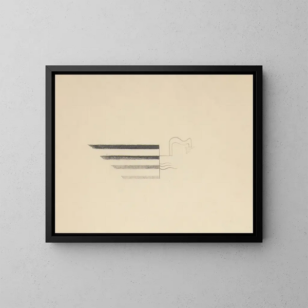 Dibujos originales 05 - Viking Eggeling — cuadro enmarcado en la pared