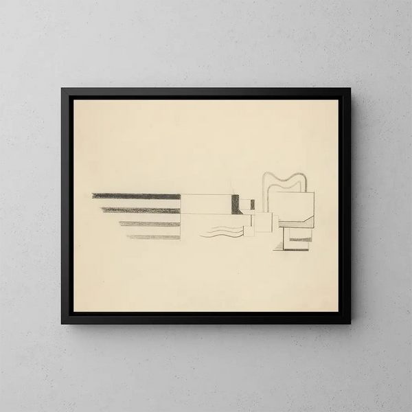 Dibujos originales 06 - Viking Eggeling — cuadro enmarcado en la pared
