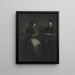 de la velada en el salón La madre y la esposa del artista - Vilhelm Hammershøi — cuadro enmarcado en la pared