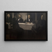 de cinco retratos - Vilhelm Hammershøi — cuadro enmarcado en la pared