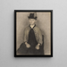 Ida Ilsted, la esposa del artista - Vilhelm Hammershøi — cuadro enmarcado en la pared
