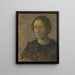 Ida - Vilhelm Hammershøi — framed artwork on a wall
