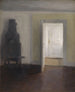 interior: Un viejo estufa - Vilhelm Hammershøi — vista de la obra