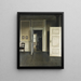 interior: Strandgade 30 - Vilhelm Hammershøi — cuadro enmarcado en la pared