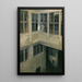 Interior Cour Painting, Strandgade 30 - Vilhelm Hammershøi — framed artwork on a wall