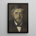 Jens Ferdinand Willumsen, study for five portraits - Vilhelm Hammershøi — framed artwork on a wall