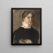 Portrait of Karen Bramsen - Vilhelm Hammershøi — framed artwork on a wall