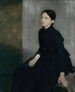 Portrait Painting of a Young Woman: The Artist's Sister Anna Hammershøi - Vilhelm Hammershøi — artwork view