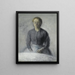 Portrait of Ida - Vilhelm Hammershøi — framed artwork on a wall