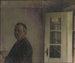 Autorretrato en la cabaña Spurveskjul en Sorgenfri, al norte de Copenhague - Vilhelm Hammershøi — vista de la obra