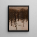 Parque Søndermarken en invierno - Vilhelm Hammershøi — cuadro enmarcado en la pared