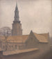 la iglesia de San Pedro de Copenhague - Vilhelm Hammershøi — vista de la obra