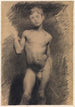 Young nude boy, model study - Vilhelm Hammershøi — artwork view