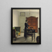 Habitación - Vilhelm Hammershøi — cuadro enmarcado en la pared